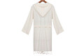 Halat de baie pentru femeie, Irya Home, Meltem, Bumbac, Maro/Alb
