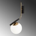 Lampa de perete Opviq Yildiz, 28x40 cm, E27, 40 W, negru antic