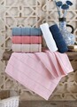Set prosoape de baie, L'essentiel Maison, Marina, Roz / Albastru închis / Albastru / Alb / Bej