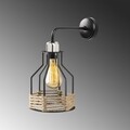Lampa de perete Opviq Fiko, 27x33 cm, E27, 100 W, negru