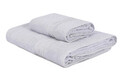 Set prosoape de baie 2 piese, Whitney, Dora, Bumbac, Gri