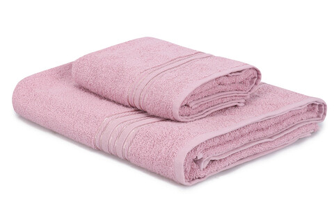 Set prosoape de baie 2 piese, Whitney, Dora, Bumbac, Roz