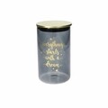 Recipient cu capac Casa Dorado, Tognana, 1.05 L, sticla, gri/auriu