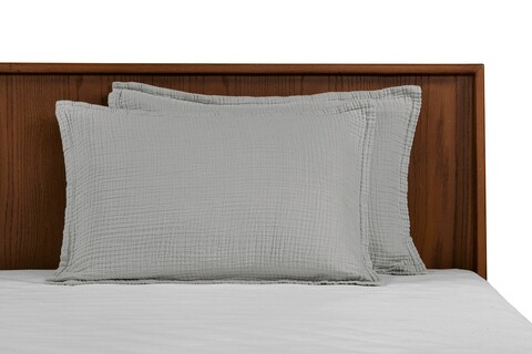 Fata de perna, L'essentiel Maison, Gauze (50 x 70), Bumbac, Gri