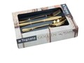 Set tacamuri 24 piese in cutie cadou, Tognana Antony Imballo, inox, auriu