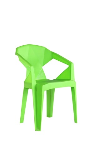 Scaun Heinner, 54x55x80 cm, plastic, verde