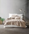 Lenjerie de pat pentru o persoana (DE), L'essentiel Maison, Plain, Nurca / Crema