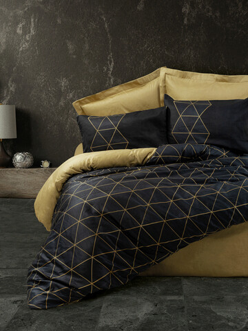 Lenjerie de pat pentru o persoana (DE), Veta - Gold, Cotton Box, Bumbac Ranforce