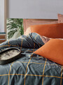 Lenjerie de pat pentru o persoana Single XL (DE), Stark - Cinnamon, Cotton Box, Bumbac Ranforce