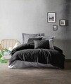 Lenjerie de pat pentru o persoana Single XXL (DE), L'essentiel Maison, Plain, Gri inchis