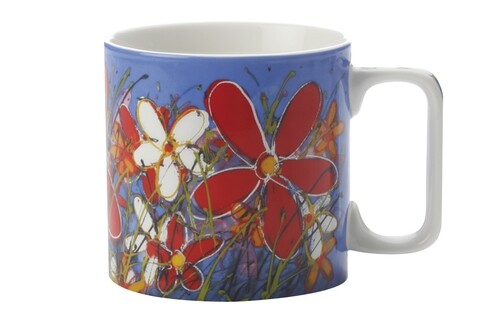 Cana Red Tangled Daisies, Maxwell & Williams, 350 ml, portelan, multicolor