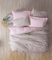 Lenjerie de pat dubla Super King (EU) (IT), Sihu - Pink, Cotton Box, Bumbac Ranforce