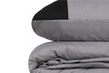 Lenjerie de pat dubla King (FR), Plain - Grey, Black, Cutie de bumbac, Bumbac Ranforce