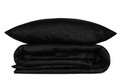 Lenjerie de pat pentru o persoana Single XL (DE), Elegant - Black, Cotton Box, Bumbac Satinat