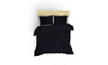 Lenjerie de pat dubla King (FR), Elegant - Dark Blue, Cotton Box, Bumbac Satinat