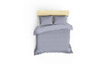 Lenjerie de pat dubla Super King (EU) (IT), 3 piese, Elegant - Grey, Cotton Box, Bumbac Satinat