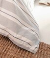 Lenjerie de pat dubla, Viento - Grey, Dark Blue, Elliott, 50% bumbac / 50% poliester