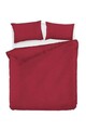 Lenjerie de pat dubla 3 piese, Fresh Color - Claret Red, EnLora Home, Bumbac Ranforce