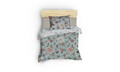 Set cuvertura pique Single, Sandiego - Mint, EnLora Home, Bumbac