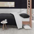 Lenjerie de pat pentru o persoana, Mix - Black, White, Acasă EnLora, 65% bumbac/35% poliester