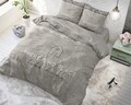 Lenjerie de pat pentru doua persoane, Royal Textile, Dreamhouse Like Home Taupe, 3 piese, 100% bumbac, gri
