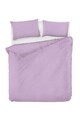 Lenjerie de pat dubla 3 piese, Fresh Color - Lilac, EnLora Home, Bumbac Ranforce