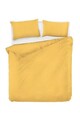 Lenjerie de pat dubla 3 piese, Fresh Color - Yellow, EnLora Home, Bumbac Ranforce