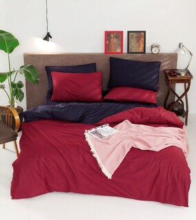 Rosu claret;Albastru inchis