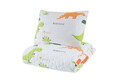 Set cuvertura dubla 3 piese, L'essentiel Maison, Dinolar, White / Dark Blue / Green / Orange / Yellow
