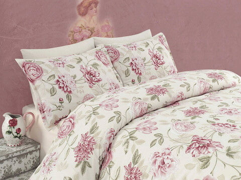 Lenjerie de pat pentru o persoana, L'essentiel Maison, Care, Pink / Cream / Green