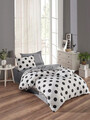 Lenjerie de pat pentru o persoana, Mixpuan - Grey, Eponj Home, 65% bumbac/35% poliester
