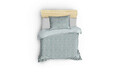 Lenjerie de pat pentru o persoana, L'essentiel Maison, Pure, Sea Green / White