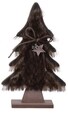 Decoratiune Tree, 15.5x5x28 cm, lemn, maro