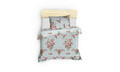 Lenjerie de pat pentru o persoana Single XXL (DE), 2 piese, Alanur - Mint, Eponj Home, 65% bumbac/35% poliester