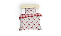 Lenjerie de pat pentru o persoana Single XXL (DE), 2 piese, Geyik - Claret Red, Eponj Home, 65% bumbac/35% poliester