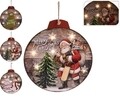 Decoratiune luminoasa Globe with Santa, 6 LED-uri, multicolor