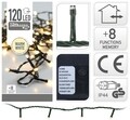 Instalatie de Craciun, 120 LED-uri, alb