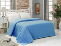 Cuvertura pique dubla Super King (EU) (IT), Blue, Bella Carine by Esil Home, Bumbac