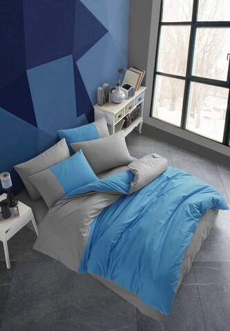 Lenjerie de pat pentru o persoana, Diamond - Blue, Hobby, Bumbac Poplin