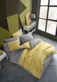Lenjerie de pat pentru o persoana, Diamond - Yellow, Hobby, Bumbac Poplin