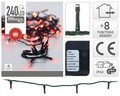 Instalatie de Craciun, 240 LED-uri, rosu