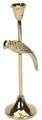 Suport pentru lumanare Bird 2, 28 x 9 cm, aluminiu, auriu