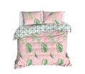 Lenjerie de pat dubla Super King (US) (ES), L'essentiel Maison, Barbara, Verde / Roz / Alb
