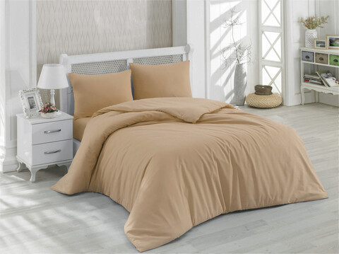 Lenjerie de pat dubla, L'essentiel Maison, Beige, Bej