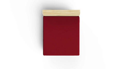 Cearceaf cu elastic pat dublu (IT), L'essentiel Maison, Maroon, Maro