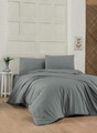 Lenjerie de pat pentru o persoana Single XL (DE), L'essentiel Maison, Dark Grey, Gri inchis