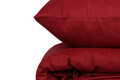 Lenjerie de pat dubla King (FR), Maroon v2, Patik, Bumbac Ranforce