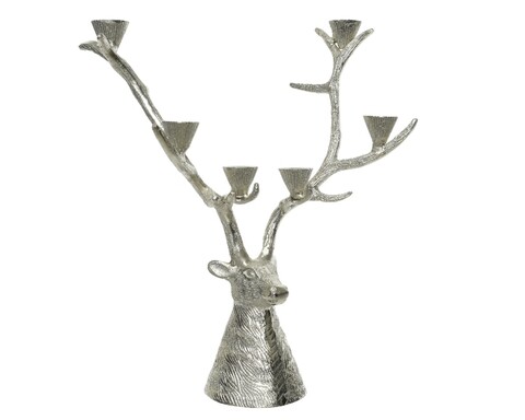 Sfesnic Deer, Decoris, aluminiu, argintiu