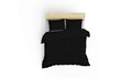 Lenjerie de pat dubla Super King (EU) (IT), L'essentiel Maison, Black, Negru