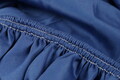 Lenjerie de pat dubla King (FR), De Dark Blue, Patik, Bumbac Satinat
